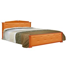 Кровать из массива Авизия в коже, КОД:VMK118, images №1, magsale.ru