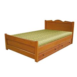 Кровать из массива Дубрава с ящиками, КОД:VMK213, images №1, magsale.ru