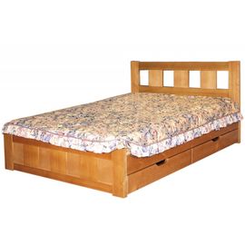 Кровать из массива  Галея-2 с ящиками, КОД:VMK135, images №1, magsale.ru