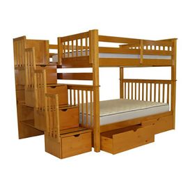 Двухъярусная кровать из сосны Атланта-2 с ящиками, КОД:VMK266, images №1, magsale.ru