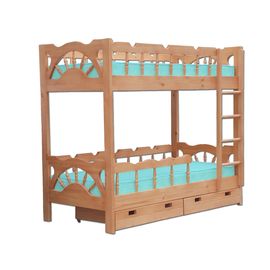 Двухъярусная кровать из массива сосны Капитаны (Адмирал), КОД:VMK193, images №1, magsale.ru