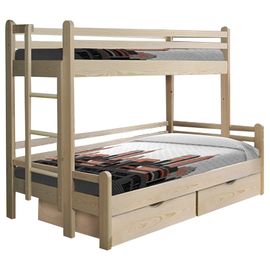 Двухъярусная кровать из массива сосны Орленок, КОД:VMK180, images №1, magsale.ru