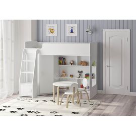 Кровать чердак Легенда 42.2.1 белая, КОД:LG4221, images №1, magsale.ru