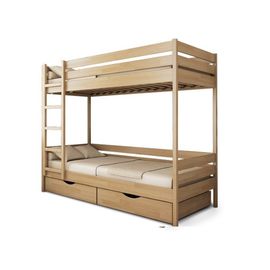 Двухъярусная кровать из массива Классика с ящиками, КОД:VMK283, images №1, magsale.ru