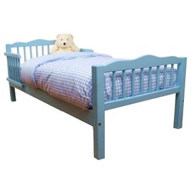 Кровать из массива сосны с бортиками Детство-3, КОД:VMK374, images №1, magsale.ru