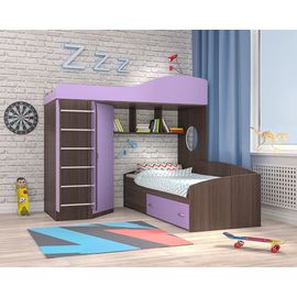 Двухъярусная кровать Кадет-2 с металлической лестницей, КОД:ЯКД21, images №1, magsale.ru