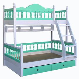 Двухъярусная кровать из сосны с полкой Аврора-1, КОД:33595, images №1, magsale.ru