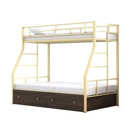 Двухъярусная металлическая кровать Раута Твист с ящиками, КОД:4s-rat/y, images №1, magsale.ru