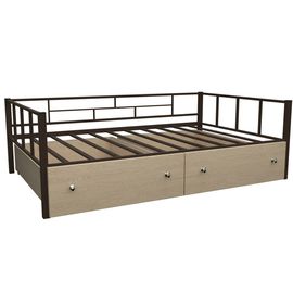 Полутороспальная металлическая кровать Арга 120, КОД:4S-AR-120, images №1, magsale.ru