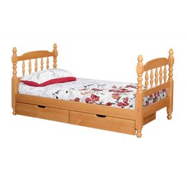 Детская кровать с ящиками из сосны Смайл, КОД:VMK332, images №1, magsale.ru