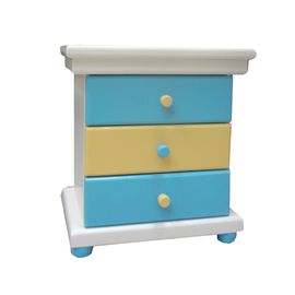 Прикроватная тумба из массива сосны Мозаика, КОД:VMK106, images №1, magsale.ru