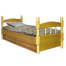 Детская кровать из сосны с ящиками Скаут-3, КОД:VMK333, images №1, magsale.ru