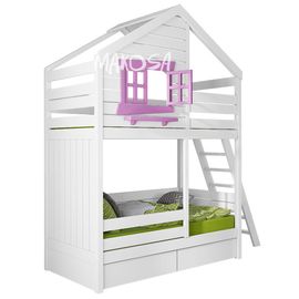 Двухъярусная кровать-домик №68 Матисс, КОД:FMS4402, images №1, magsale.ru