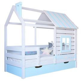 Детская кровать домик из массива №51 Эльзас, КОД:MS414, images №1, magsale.ru