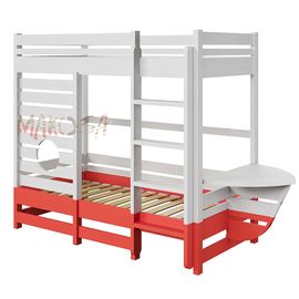 Двухъярусная кровать из массива Магеллан, КОД:MS451, images №1, magsale.ru