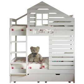 Двухъярусная кровать-домик Энжел, КОД:MS476, images №1, magsale.ru