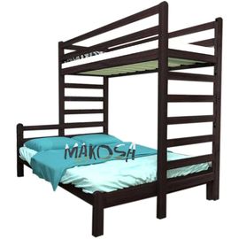 Двухъярусная кровать из массива Ирбис, КОД:MS479, images №1, magsale.ru