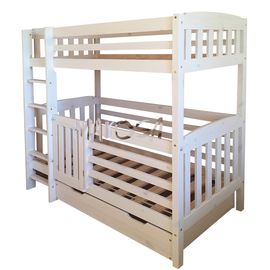 Двухъярусная кровать из дерева Мадлен, КОД:MS478, images №1, magsale.ru