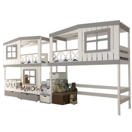 Кровать для троих детей Яхтклуб, КОД:MS491, images №1, magsale.ru