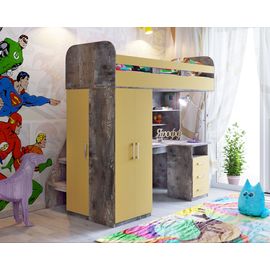 Кровать-чердак с рабочей зоной Аракс, КОД:ZFX1, images №1, magsale.ru