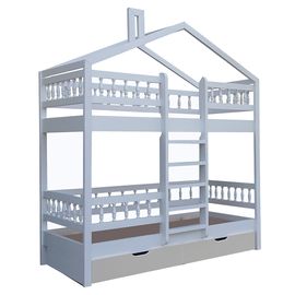 Двухъярусная кровать сосны Домик Микки-2, КОД:VMK623, images №1, magsale.ru