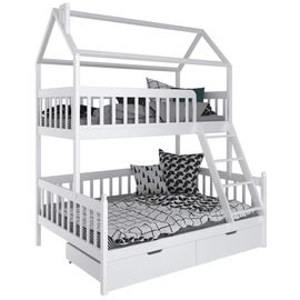 Двухъярусная кровать-домик Лотти (массив сосны), КОД:MS523, images №1, magsale.ru