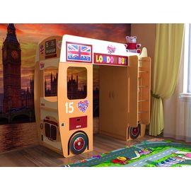 Кровать чердак Автобус, КОД:SL100, images №1, magsale.ru