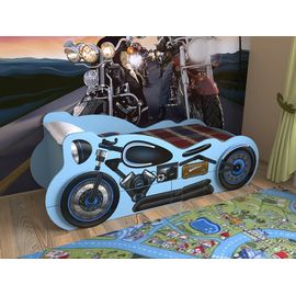 Детская кровать Мотоцикл с ящиками, КОД:SL110, images №1, magsale.ru