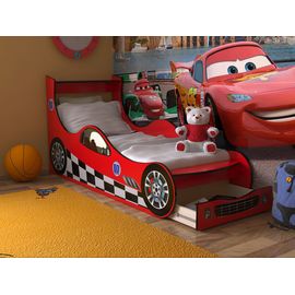 Детская кровать Машинка с ящиком, КОД:SL116, images №1, magsale.ru