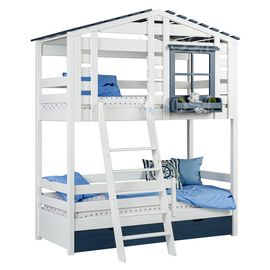 Двухъярусная кровать-домик Атлантика-2, КОД:MS4492, images №1, magsale.ru
