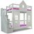 Двухъярусная кровать домик из сосны Замок Люкс, КОД:VTS3165, images №1, magsale.ru