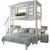 Двухъярусная двуспальная кровать из массива Берта, КОД:MS8901, images №1, magsale.ru