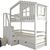 Двухъярусная кровать-домик из массива Портофино, КОД:MS8907, images №2, magsale.ru
