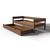 Кровать из массива с ящиком Алекса Nut, КОД:АНД19470, images №2, magsale.ru