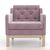 Кресло Айверс Сhenille Сосна Pink, КОД:АНД2196578281, images №1, magsale.ru
