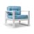 Кресло Астер Textile Белый Blue, КОД:АНД163341, images №2, magsale.ru