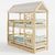 Двухъярусная кровать-домик из сосны Бэби-Люкс, КОД:GM7121, images №6, magsale.ru