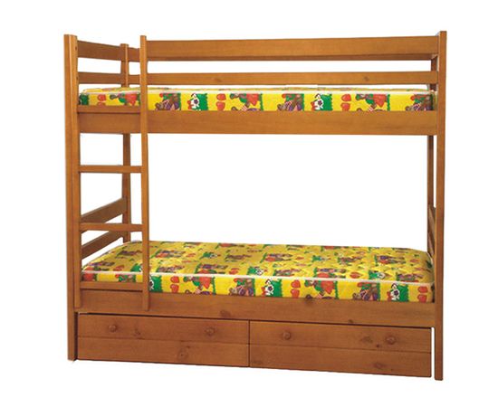 Двухъярусная кровать из сосны Детская №1, КОД:VMK259, images №1, magsale.ru