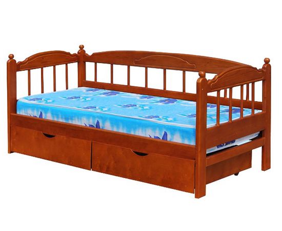 Детская кровать-тахта с ящиками из сосны Чародейка, КОД:VMK362, images №3, magsale.ru