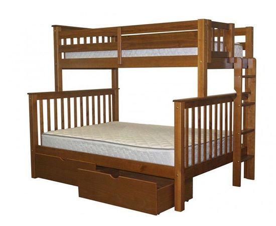 Двухъярусная кровать с ящиками из сосны Титан-2, КОД:VMK176, images №1, magsale.ru