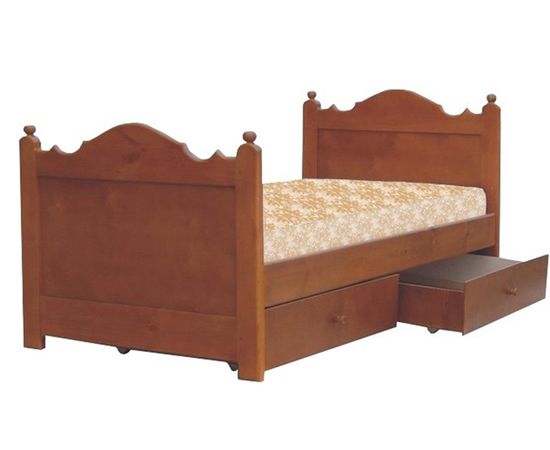 Детская кровать с ящиками из сосны Фея, КОД:VMK347, images №1, magsale.ru