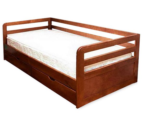 Детская кровать-тахта с ящиками из массива Юность-5, КОД:VMK3550, images №1, magsale.ru