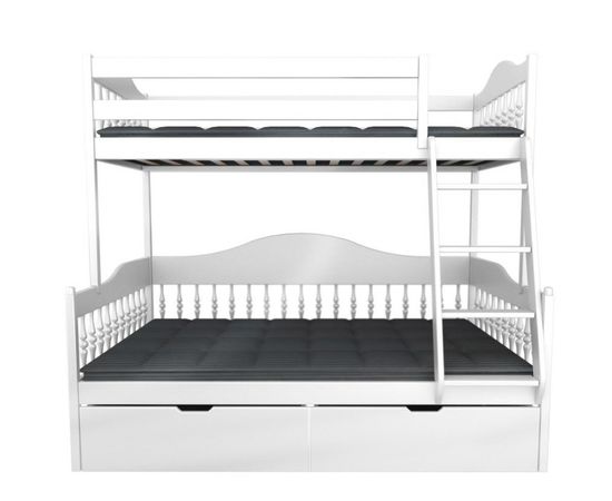 Двухъярусная кровать из массива дерева Фрея-3 (F3), КОД:VMK302, images №3, magsale.ru