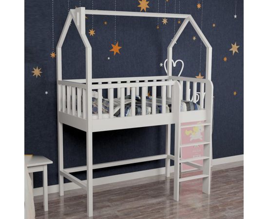 Кровать-домик чердак Айрис, КОД:MS516, images №2, magsale.ru