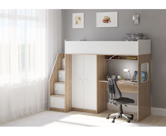 Кровать-чердак Легенда A605.3, КОД:LA6053 , images №1, magsale.ru