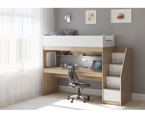 Кровать-чердак Легенда C606.3, КОД:LC6063, images №2, magsale.ru