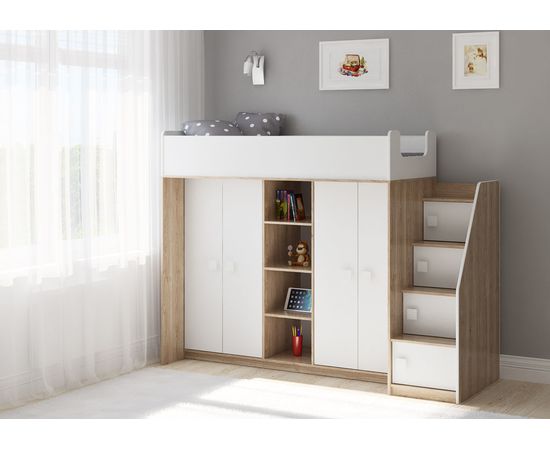 Кровать-чердак со шкафами Легенда E602.3, КОД:LE6023 , images №1, magsale.ru Кровать-чердак со шкафами Легенда E602.3, КОД:LE6023 , images №1, magsale.ru