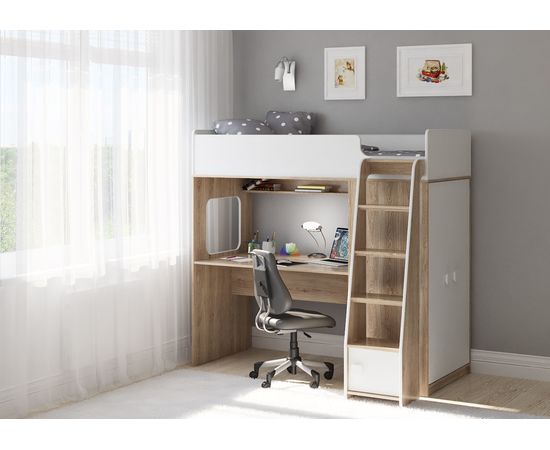 Кровать-чердак с рабочей зоной Легенда F605.1, КОД:LF6051 , images №1, magsale.ru Кровать-чердак с рабочей зоной Легенда F605.1, КОД:LF6051 , images №1, magsale.ru