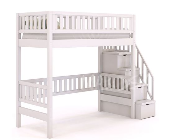 Кровать-чердак из массива сосны  Артек Плюс, КОД:MS0910, images №3, magsale.ru