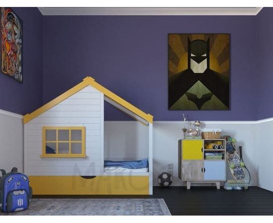 Детская кровать из массива сосны Домик Фиджи, КОД:MS0924, images №4, magsale.ru